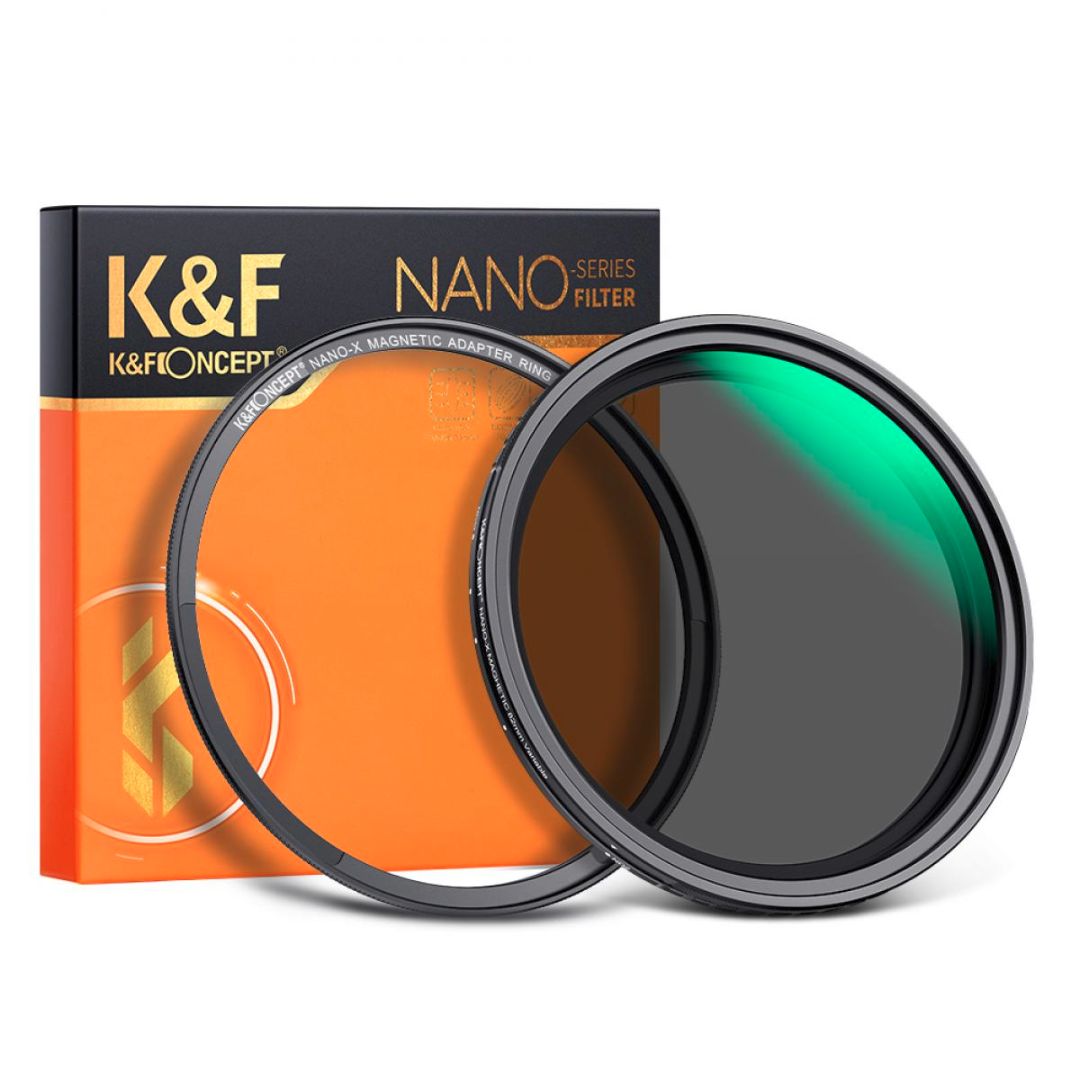 K&F Concept 67mm Magnetic Variable ND2-ND32 (1-5 Stop) Lens Filter NO X Spot, NANO X Series KF01.1851 - 1